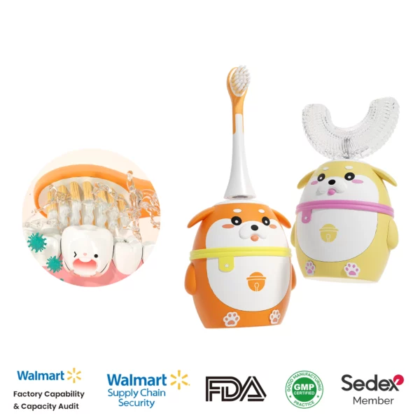 OralGos DB212 Shiba Inu-Themed Electric Toothbrush for Kids