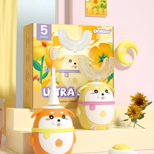 OralGos DB212 Shiba Inu-Themed Electric Toothbrush for Kids