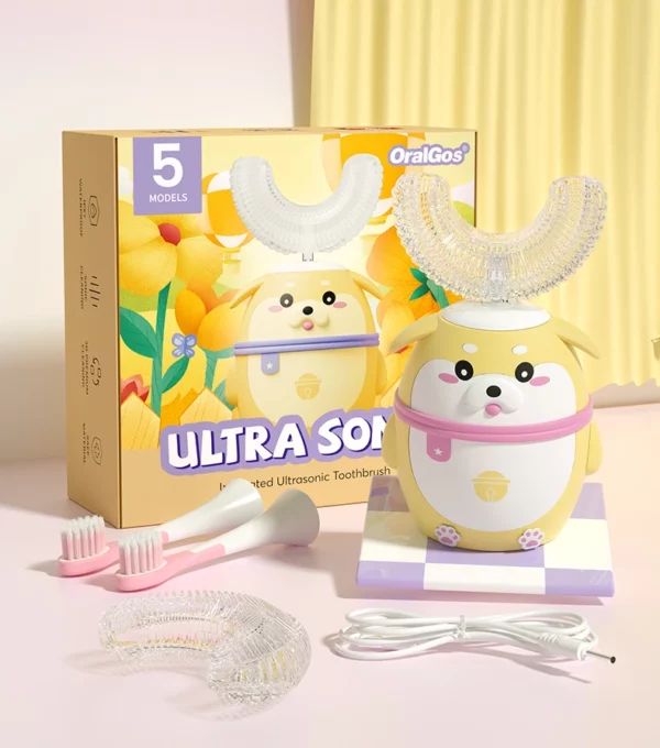 OralGos DB212 Shiba Inu-Themed Electric Toothbrush for Kids